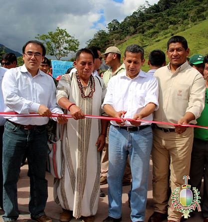 PRESIDENTE OLLANTA INAUGURA PUENTES EN SAN JUAN DE CACAZÚ